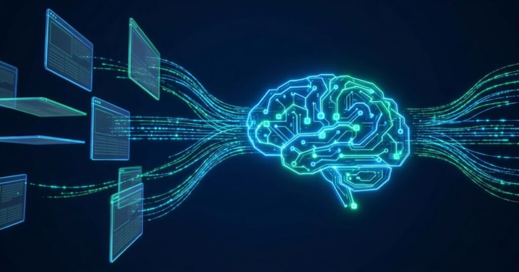 AI SEO strategy diagram showing ChatGPT and Google AI Overviews citation flow