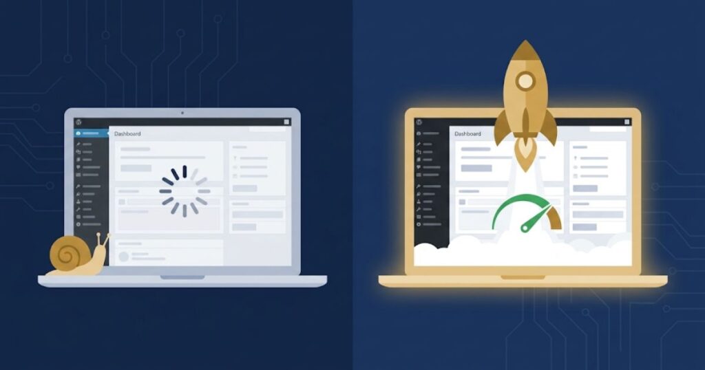 Fixing a slow WordPress site — speed optimization from slow snail to fast rocket