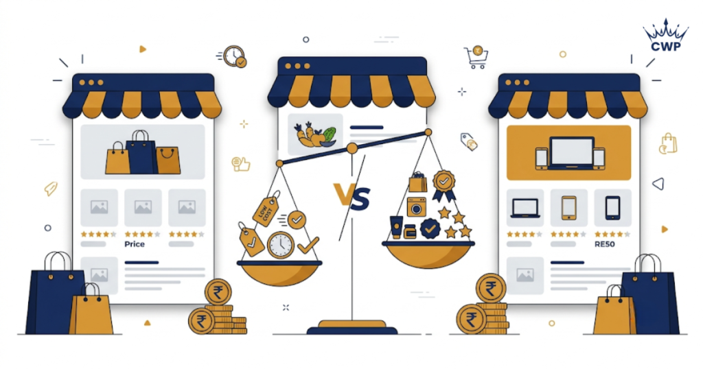 Amazon vs Flipkart vs Meesho comparison