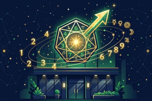 Business name numerology — lucky brand name illustration