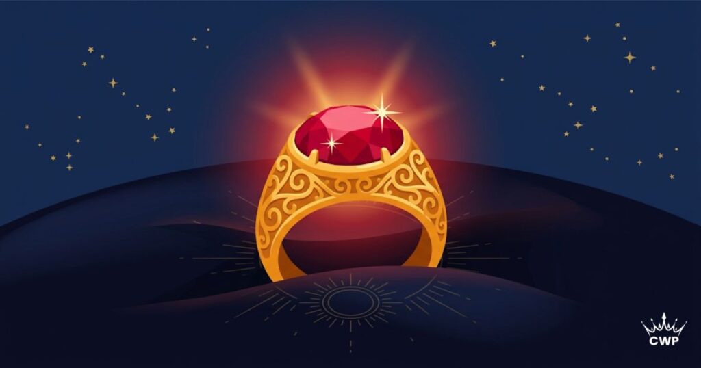 Ruby Manik gemstone in gold ring for Sun astrological benefits